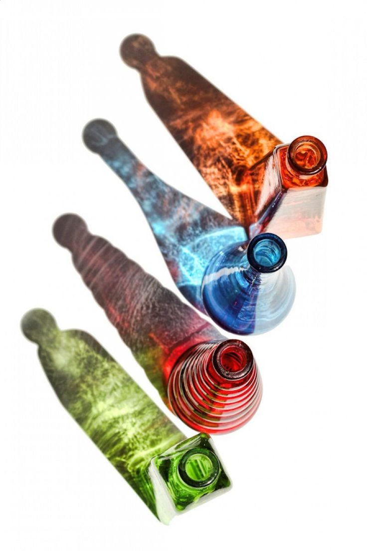 Bottles can be arranged in a way such that it resembles sunlight coming at different angle